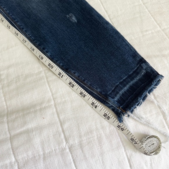 Spanx Jeans Women's SMALL Blue Jean Ankle Skinny Distressed Pull On Jegging‎ - Picture 8 of 10